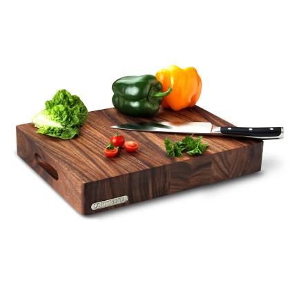 Дъска за рязане LOG, 48 x 36 x 6 см, кафяв, акациево дърво, Continenta