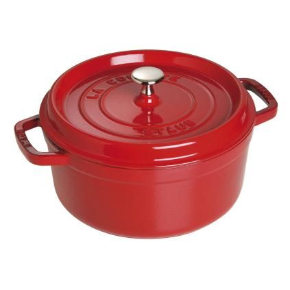 Тенджера 24 см, череша, чугун, Staub