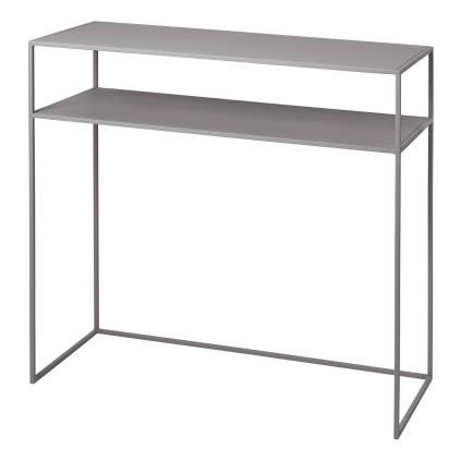 Конзолна масичка FERA 85 см, светло сива, стомана, Blomus