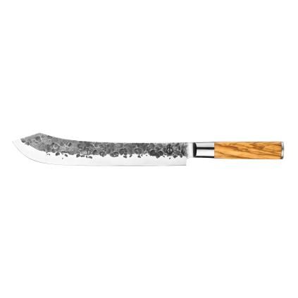 Месарски нож OLIVE 25,5 см, с дръжка от маслиново дърво, Forged