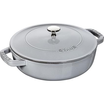 Тенджера 24 см, графитено сиво, чугун, Staub