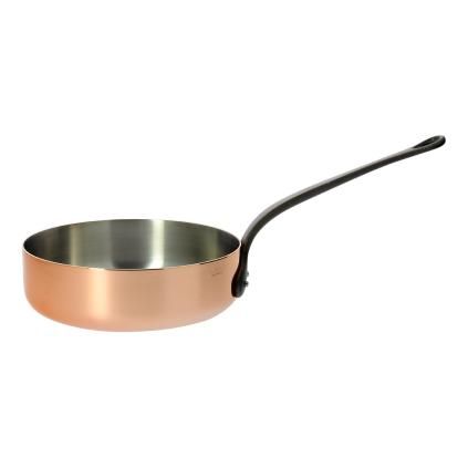 Мед дълбок тиган соте с чугунена дръжка O 16 cm Inocuivre de Buyer