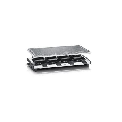 Раклет грил RG 2374, 1500 W, за 8 мини тигана, неръждаема стомана, Severin