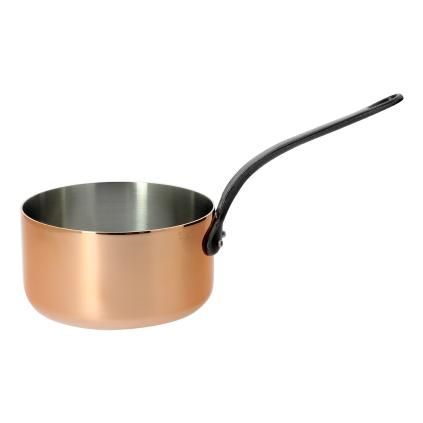 Тиган за сосове INOCUIVRE 20 см, с чугунена дръжка, мед, de Buyer