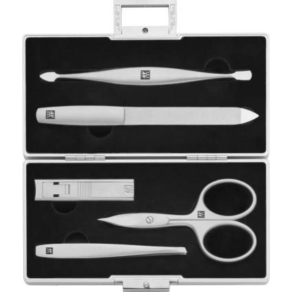 Комплект за маникюр BT TWINOX, 5 бр., с черно-кадифен калъф, Zwilling
