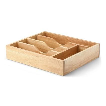 Органайзер за прибори 35 x 30 x 7 cм, дърво, Continenta
