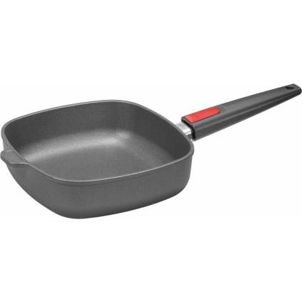 Тиган с незалепващо покритие TITANIUM NOWO, 24 x 24 см, за индукция, с подвижна дръжка, титан, WOLL