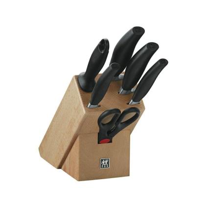 Комплект ножове с блок FIVE STAR, 7 бр., Zwilling