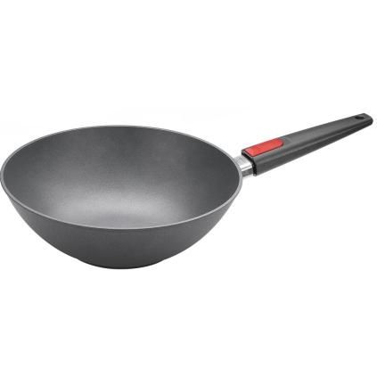 Уок TITANIUM NOWO 30 см, индукционен, с подвижна дръжка, WOLL