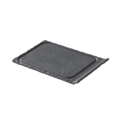 173258 2 servirovaci deska basalt 11 5 x 8 cm s drazkami cerna revol