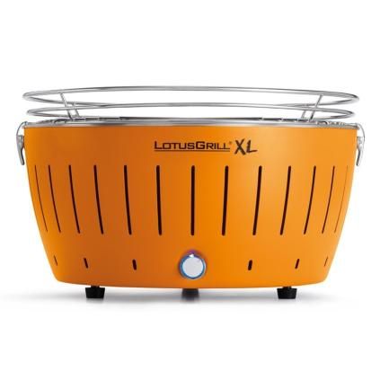 Настолна скара на дървени въглища XL, оранжева, LotusGrill