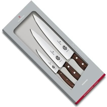 Комплект ножове, с дървена дръжка, комплект от 3 бр., Victorinox