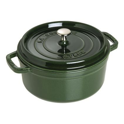 Тенджера 26 см, кръгла, босилек, чугун, Staub