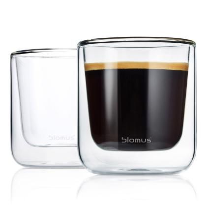 Чаша за кафе NERO 200 мл, двустенна, Blomus