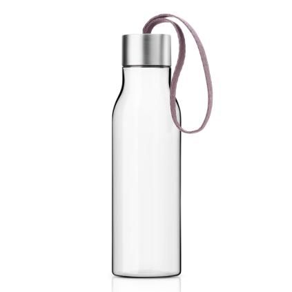 Бутилка за пиене 0,5 l със старорозова каишка Eva Trio