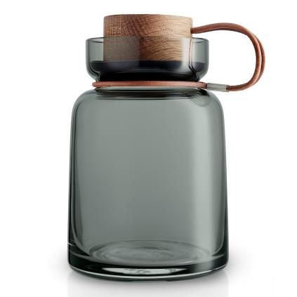 Кухненски буркан за съхранение от димно стъкло Silhouette 0,7 l Eva Trio