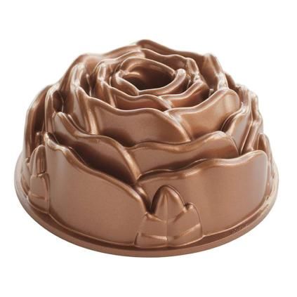 Класическа форма за кекс, с форма на роза, мед, Nordic Ware