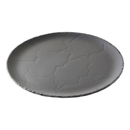 Чиния за вечеря BASALT 28,5 см, с ефект на шисти, керамика, REVOL