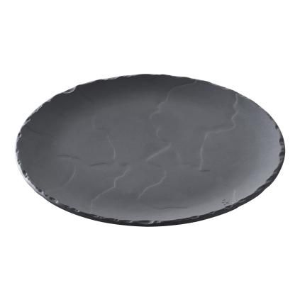 Чиния за вечеря BASALT 26 см, с ефект на шисти, керамика, REVOL
