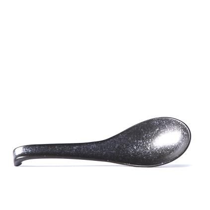 Японска лъжица BLACK MATT 17,5 см, черна, MIJ