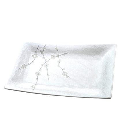 Чиния за сервиране WHITE BLOSSOM 33 x 19 cм, MIJ
