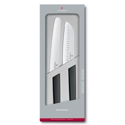Комплект ножове SWISS MODERN, 2 бр., черен, Victorinox