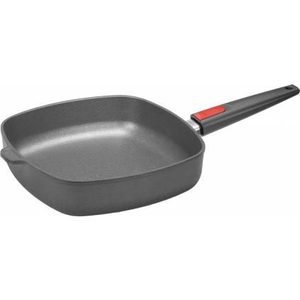 Тиган с незалепващо покритие TITANIUM NOWO 28 x 28 cм, за индукция, с подвижна дръжка, титан, WOLL