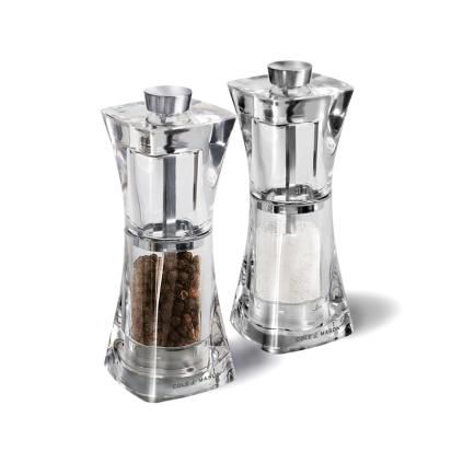 Комплект мелнички за черен пипер и сол CRYSTAL 12,5 cм, Cole & Mason