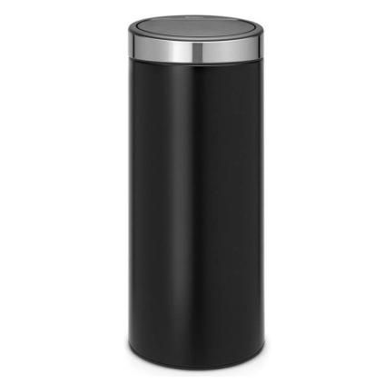 Кош за отпадъци с докосване TOUCH КОШЧЕ НОВ 30 л, мат черен / сребърен,Brabantia