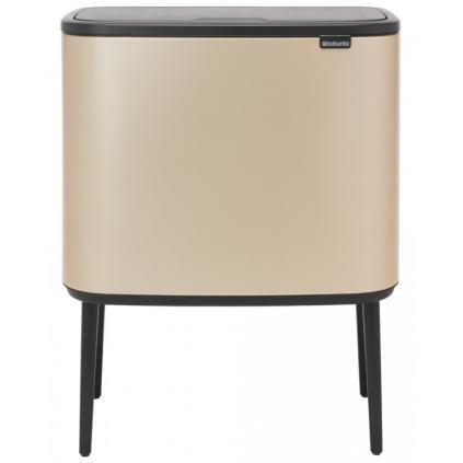 Кош за отпадъци с докосване TOUCH BIN 3 x 11л, шампанско, Brabantia