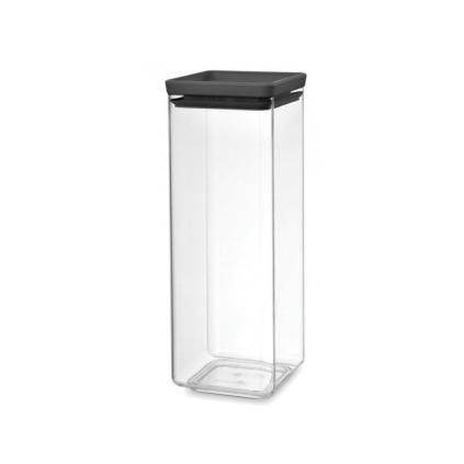 Контейнер за съхранение на храна TASTY PLUS, 2,5 л, тъмносив, пластмаса, Brabantia