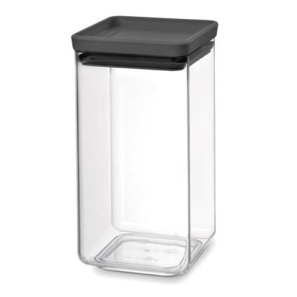 Контейнер за съхранение на храна TASTY PLUS, 1.6 л, тъмносив, пластмаса, Brabantia