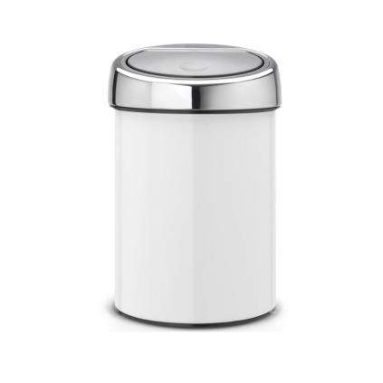 Кош за отпадъци с докосване TOUCH BIN 3л, бял, Brabantia
