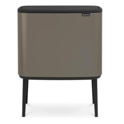 Кош за отпадъци с докосване BO, 36л, платина, Brabantia