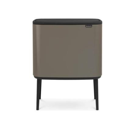Кош за отпадъци с докосване BO 11 + 23л, платина, Brabantia