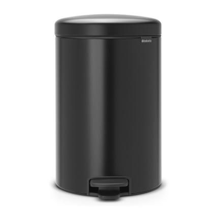 Кошче за отпадъци с педал NEWICON 20л, матово черно, Brabantia