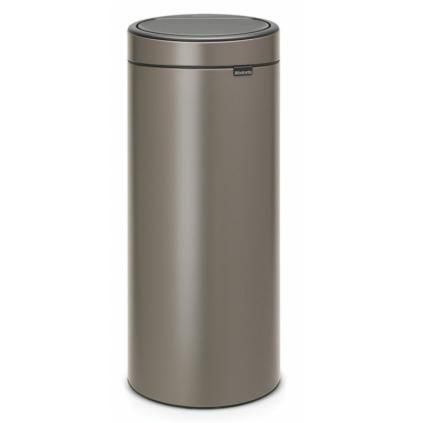 Кош за отпадъци с докосване TOUCH BIN NEW 30л, платина, Brabantia