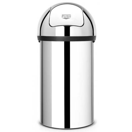 Кошче за отпадъци PUSH BIN 60л, лъскава стомана, Brabantia