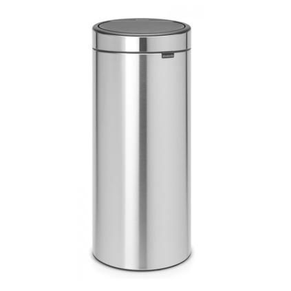 Кош за отпадъци с докосване TOUCH BIN NEW 30л, матова стомана, Brabantia