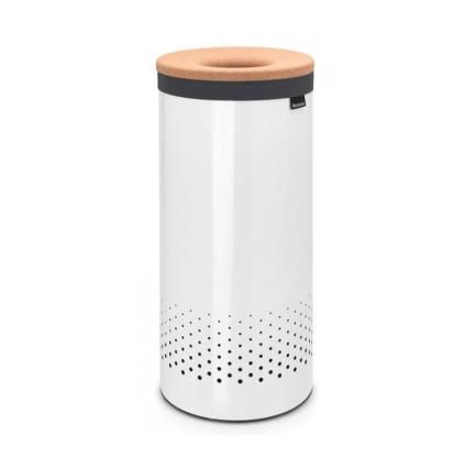 Кош за пране 35л, с корков капак, бял, Brabantia