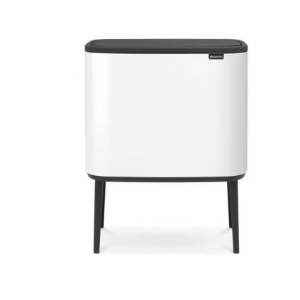 Кош за отпадъци с докосване BO 11 + 23л, бял, Brabantia
