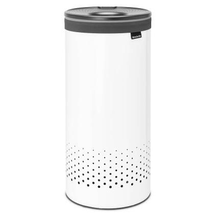 Кош за пране 35л, с пластмасов капак, бял, Brabantia