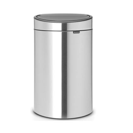 Кош за отпадъци с докосване TOUCH BIN NEW 40л, стомана, Brabantia