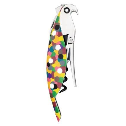 Сервитьорски тирбушон PARROT, многоцветен, Alessi