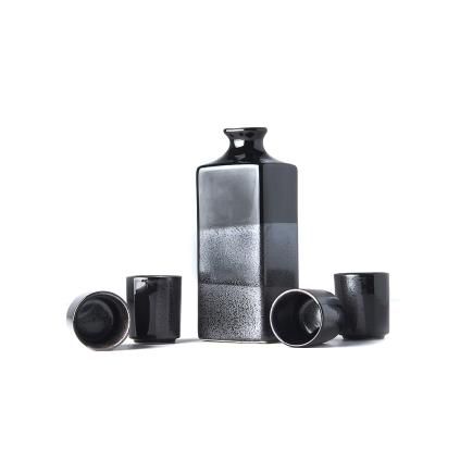 Комплект за саке GUNMETAL, 5 бр., MIJ