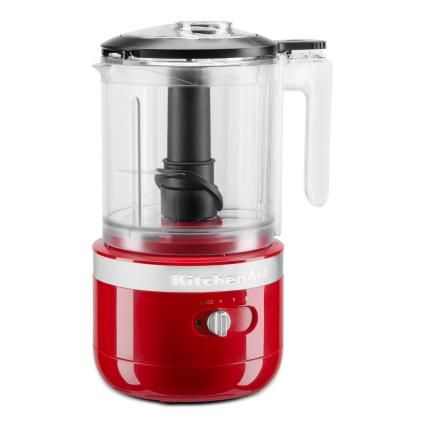 Електрически чопър за храна 5KFCB519, безжичен, кралско червено, KitchenAid