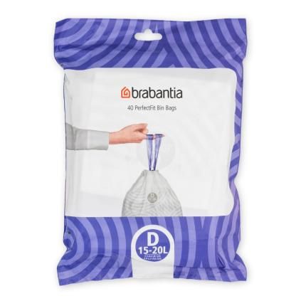 Торби за боклук D PERFECTFIT 15-20 л, 40 бр., Brabantia