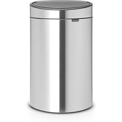 Кош за отпадъци с докосване TOUCH BIN NEW 23 + 10л, матова стомана, Brabantia