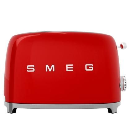 Тостер TSF01RDEU, 2 резена, червен, Smeg