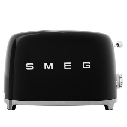 Тостер TSF01BLEU, 2 резена, черен, Smeg